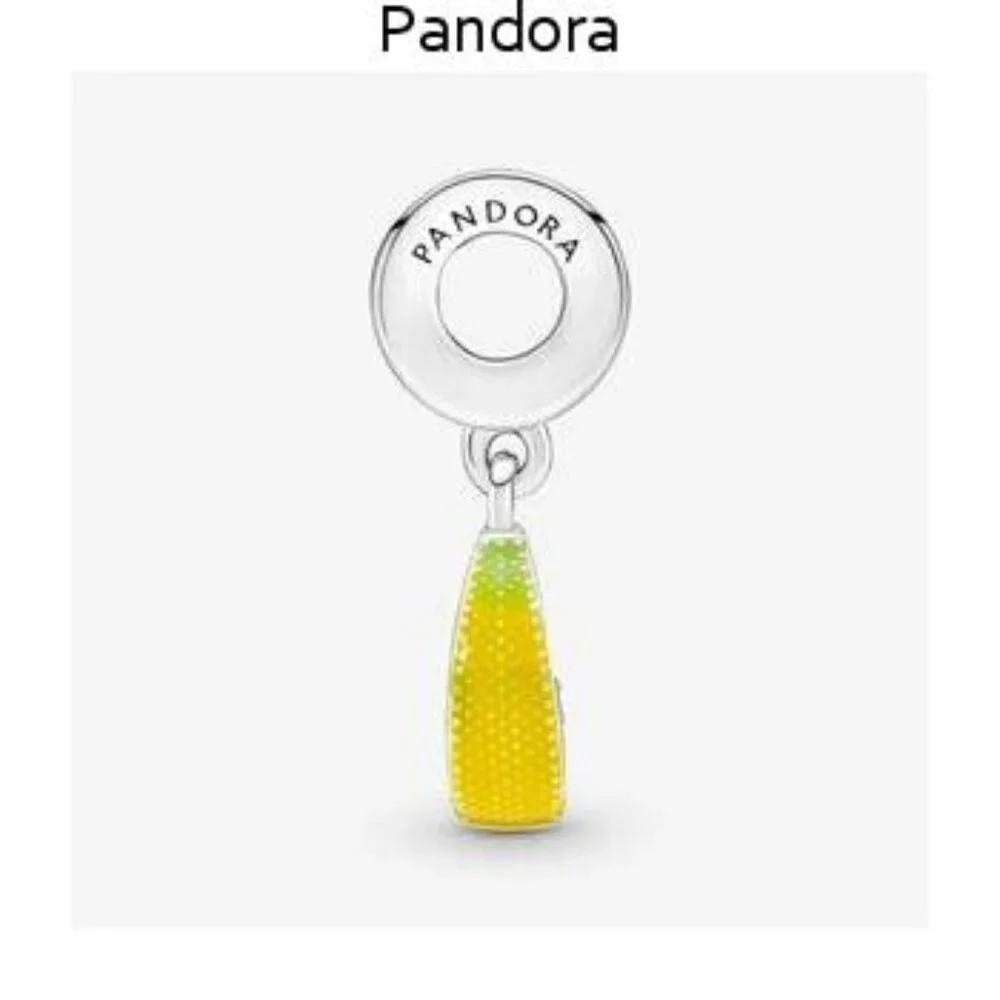 Authentic Pandora Lemon Slice Sparkling Fruit Dangle Charm